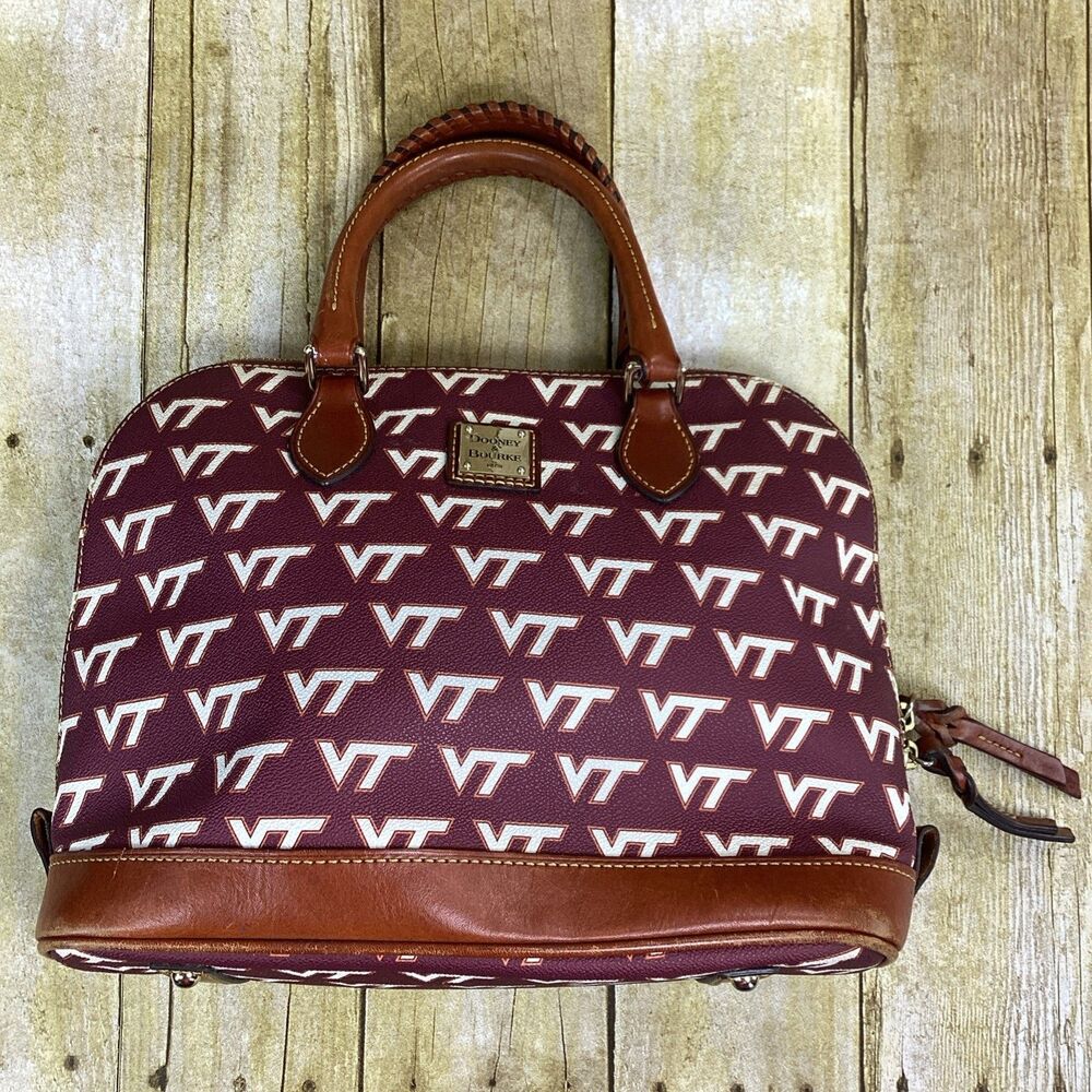 Dooney & Bourke VT Virginia Tech Hokies Satchel Bag Purse